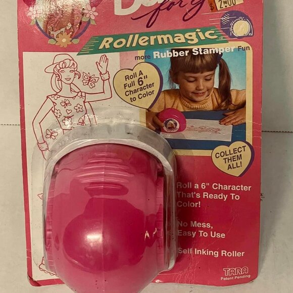 Vtg Barbie Roller Magic -Rubber Stamper New in Sealed Package~MATTEL - Picture 1 of 9